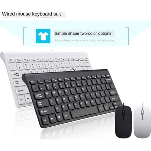 Universal Wired Keyboard and Mouse Set Mini Mouse Keyboard for Desktop, Laptop ,PC, Macbook