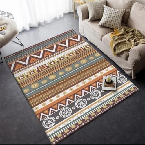 120x160 Retro Vintage Carpet Persian Carpet Living Room Bedroom Mat Anti-slip Area Carpet Absorbent Boho Carpet