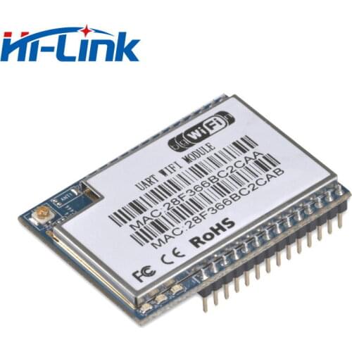 Free shipping HLK-RM04 RS232 RS485 Serial to WIFI Embedded wireless module with External antenna 32M RAM 8M Flash