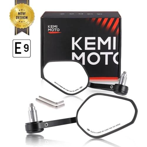 Motorcycle Mirrors E-mark CNC Bar End Mirror For NINJA Z650 Z750 Z800 Z900 R1250GS G310R R1150R R1200R F800S CB500X NC700X NC750