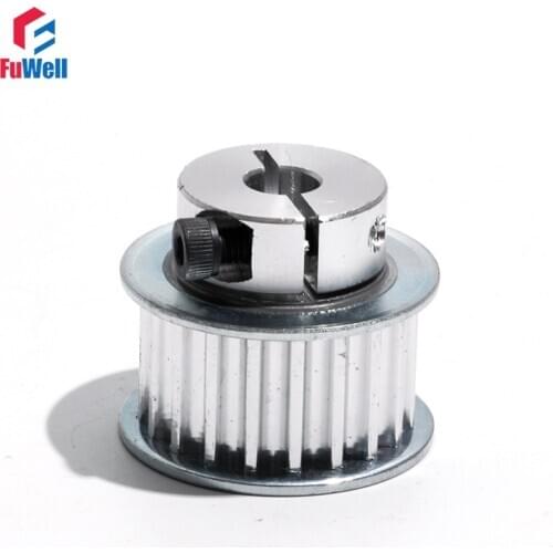 HTD 5M-15T Timing Pulley Clamp Type 16mm Belt Width 15Teeth Transmission Belt Pulleys 5/6/6.35mm Synchronous Gear Pulley