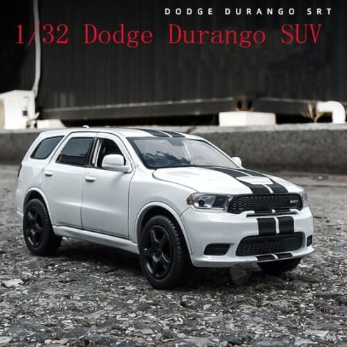 1:32 Dodge Durango SUV Alloy Sports Car Model Diecast Sound Light Super Racing SUV Collection Toys For Kids Christmas Gifts