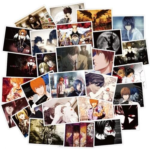 10 / 30 / 50pcs Popular Animation Cartoon Death Notes Graffiti Decoration Waterproof Sticker Wholesale