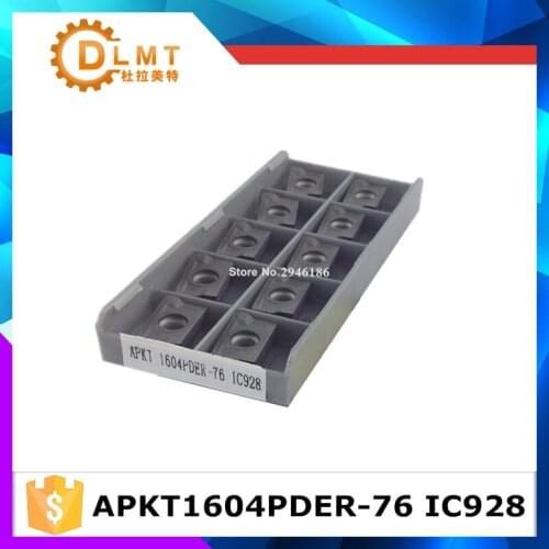 20PCS Iscor APKT1604PDER-76 IC928 CNC brand carbide inserts milling cutter insert