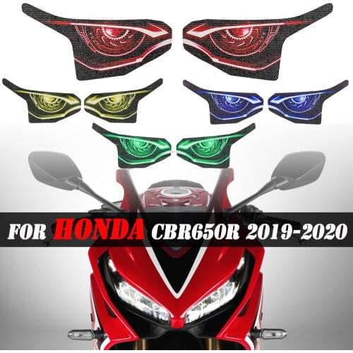 Motorcycle 3D Front Fairing Headlight Stickers Head light Sticker protection Guard For HONDA CBR650R CBR 650R CBR650 R 2019-2020