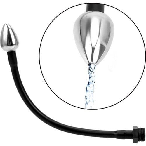 IKOKY Anal Cleaner Enema Shower Nozzle Sex Toys for Men Women Gay Anal Plug Vaginal Rinse Cleansing for Ass Healthy Anal Syringe