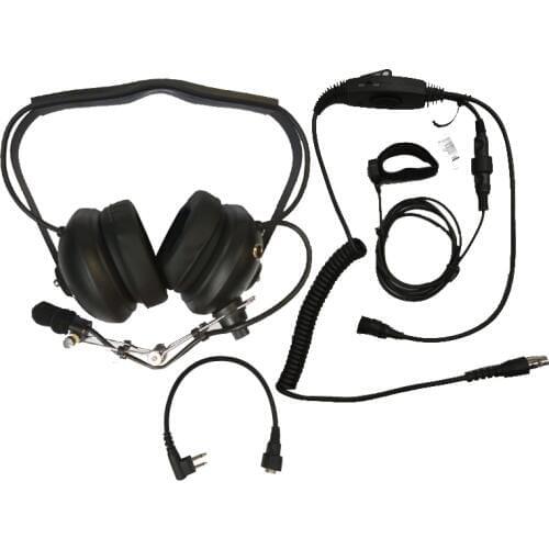 H41 aviation headset VOX PTT Earpiece for Motorola 2 Pin Walkie Talkie EP450 GP2000 GP88 GP88S CP88 Two Way Radio