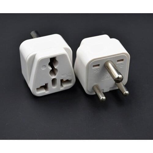 White black S.Africa Converter AU UK US EU To Small South Africa Plug AC Power Outlet Adapter Socket Nepal India Sri Lanka