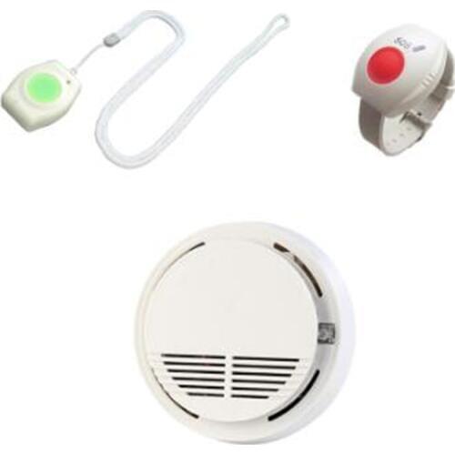 433Mhz Wireless SOS Emergency Button Smoke Sensor For Home Security Alarm System