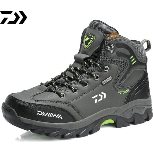 Daiwa Hiking Fishing Shoes Anti-skid Mountain Climbing Boots Outdoor Athletic Breathable Waterproof sports Fishing Shoes 39-47