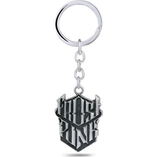 Frostpunk Keychain Metal Games Charm porte clef Sleutelhanger Men key ring Car Bag Accessories Game Jewelry