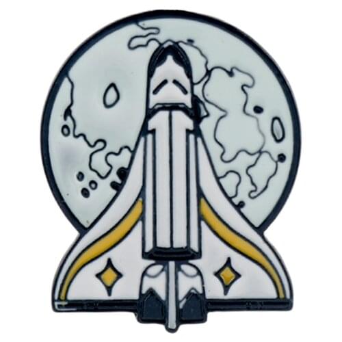 The Last of Us 2 Ellie Backpack Pins Brooch Gold Shield Wings Rocket Spaceship Badge Brooches for Fans Cosplay Jewelry Gift