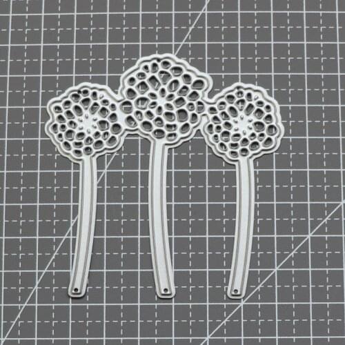 Flower 3pcs/set Dandelion METAL CUTTING DIES Stencil Scrapbooking Photo Album Card Paper Embossing Craft DIY