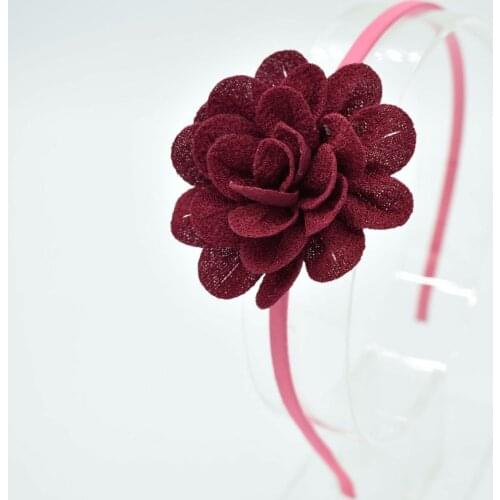 Childrens solid color flower headband Childrens hollow beautiful flower headband Baby headband Hair accessory