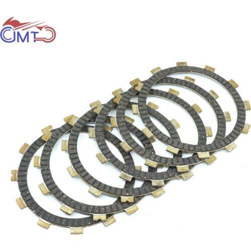 For Suzuki RM100 Contender TS185 Sierra 1980-1981 RM125 1980 1986-1987 TS125R 1989-1997 Clutch Friction Disc Plate Kit 6 Pieces