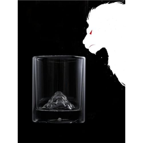 Double Wall Insulated Lion Glasses Creative Beer Whiskey Transparent Cups Creative Drinkware