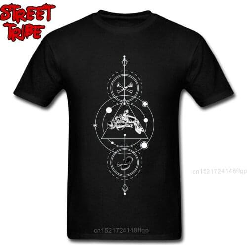 Space Odyssey T-shirts Man Tshirt New Astronaut Personalized All Cotton O Neck Mens Tops Geometric Tee Shirt Geek Students Style