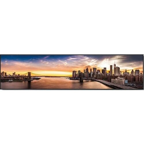 Brooklyn Bridge Panorama Canvas Painting Prints New York City Sunset Wall Picture For Modern Living Room Bedside Decor Huge Size