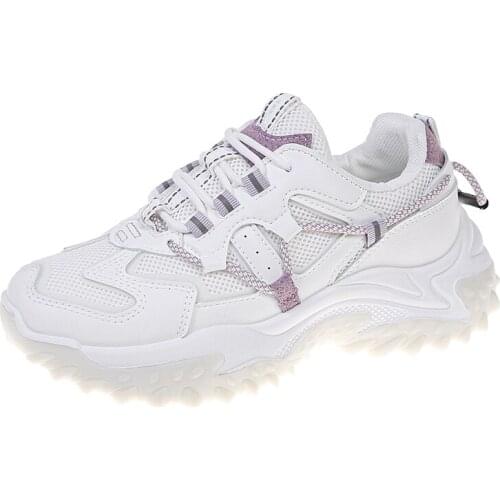 Female Casual Breathable Vulcanized Shoes Sneakers Women 2021 Platform Shoes Fashion Luxury BrandTrend New Chunky Sneakers