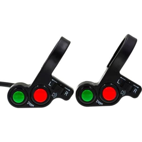 1pcs Hot Universal Motorcycle Motorbike 7/8" Switch On/Off Horn Headlight Turn Signals Combination Switch With 55cm Wire Length