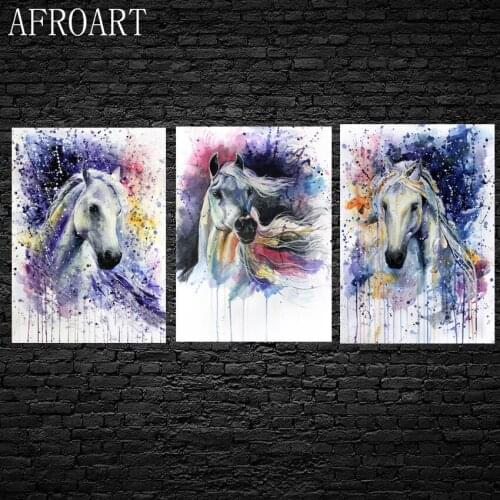 Horse Feather Home Sweet Wall Art Canvas Painting Nordic Posters And Prints Animals Wall Pictures For Living Room Decor