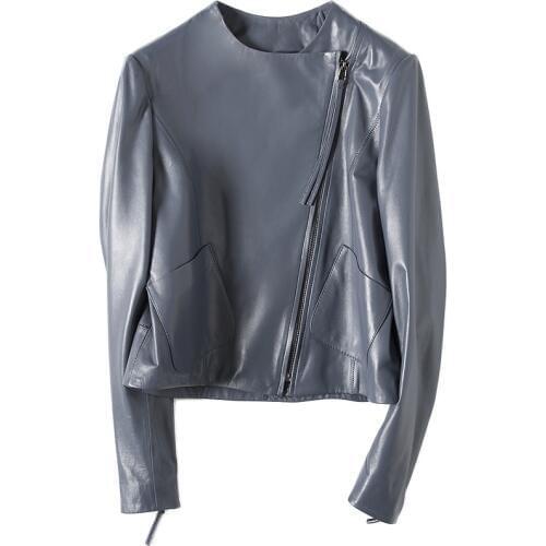 MLCRIYG 100% Genuine Leather Jacket Women 2020 Natural Sheepskin Coat Female Short Autumn Spring Real Leather Coats YQ320