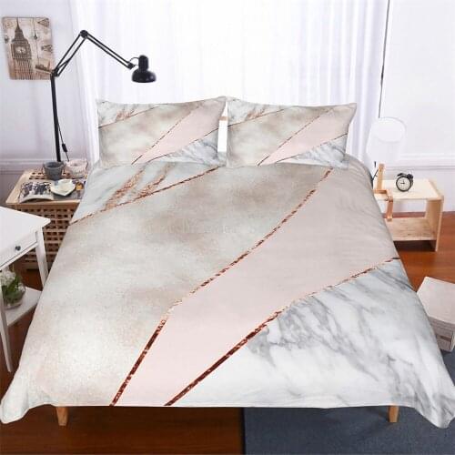 Marble Duvet Cover Pillowcase Quilt Cover Single Double Queen Luxury Duvet Cover Sets Queen King Size Geometric Bedding Set