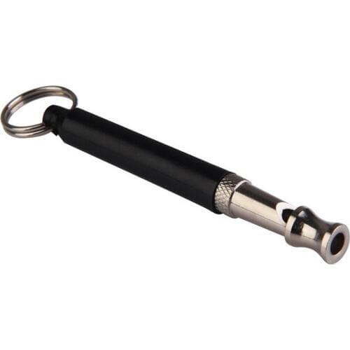New 1pcs Black Two-tone Ultrasonic Flute Dog Whistles for Training Sound Whistle Obedience Pet Puppy Dog Whistle