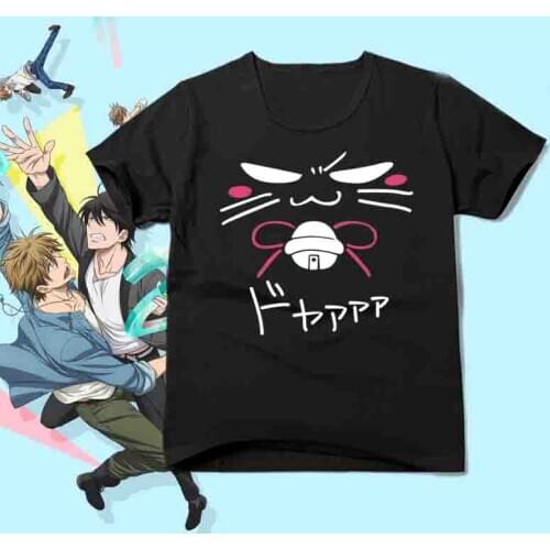 New Anime The Most Huggable Man Has Threatened Me Cosplay T-shirt Fashion Jyunta Azumaya t-shirt Cotton Men Tees tops