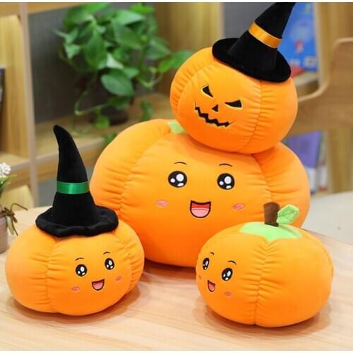 20-50cm Halloween Pumpkin Pillow Doll Plush Toy Demon Halloween Doll Cartoon Pastoral Gift Room Decoration for Children