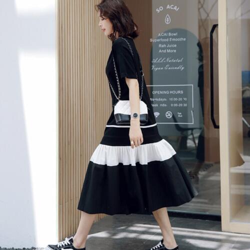 Черные летние платья QEWSDRFG China At AliExpress