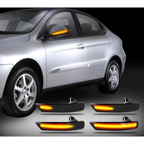LEEPEE LED Dynamic Turn Signal Light For Focus 2 3 Mk2 Mk3 Mondeo Mk4 2pcs Flowing Side Wing Rearview Mirror Indicator Blinker