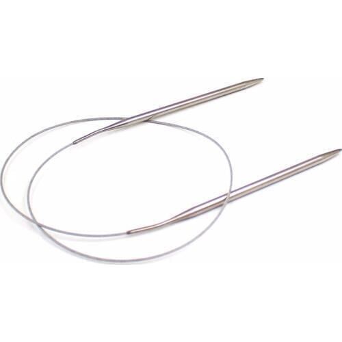 Sweater knitting Needle 80cm/60cm/43cm/120cm Length Stainless Steel Ring Needle Weaving Circular Needle DIY Knitted Crafts Tool