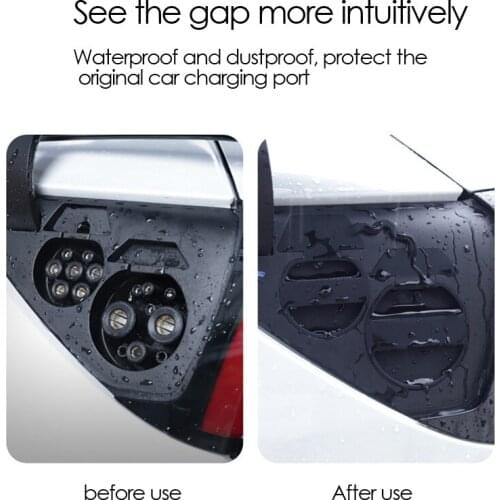 Charging Port Protection Cover for Tesla Model 3 Series Dustproof and Waterproof Antirust Silica Gel
