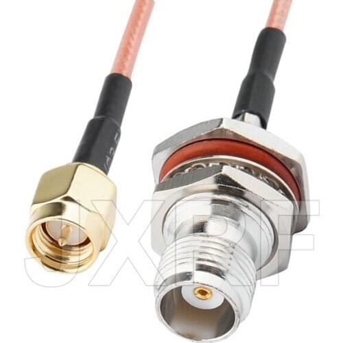 Factory sales RF Coaxial cable TNC to SMA connector TNC female to SMA male Plug RG316 Pigtail cable 15cm free shipp