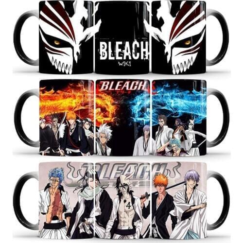 1Pcs New 350ml BLEACH Anime Color Change Mug Milk Coffee Tea Ceramics Cup Best Gift for Children Friends