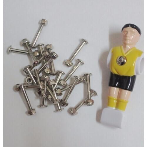 26 Screws & Nuts for 5/8" rod player Standard Foosball Table Part Man replacement parts Soccer board accessories