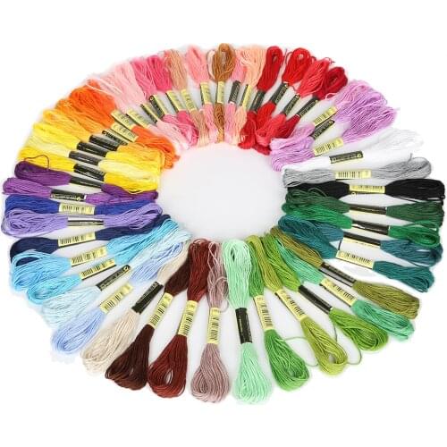 24-150pcs/set multicolor Anchor Similar Cross Stitch Cotton Sewing Tool Embroidery Thread Floss Sewing Skeins Craft DIY Supplies