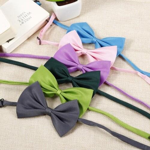 50 Pcs Pets Grooming Accessories Cute Dog Puppy Cat Kitten Pet Toy Kid Solid Bow Tie Necktie Cat Dog Necktie Dropshipping