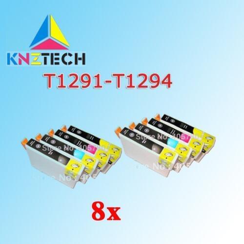 8x T1291/T1292/T1293/T1294 ink cartridge compatible for STYLUS SX420W/SX425W OFFICE BX305F/BX305FW/BX525WD