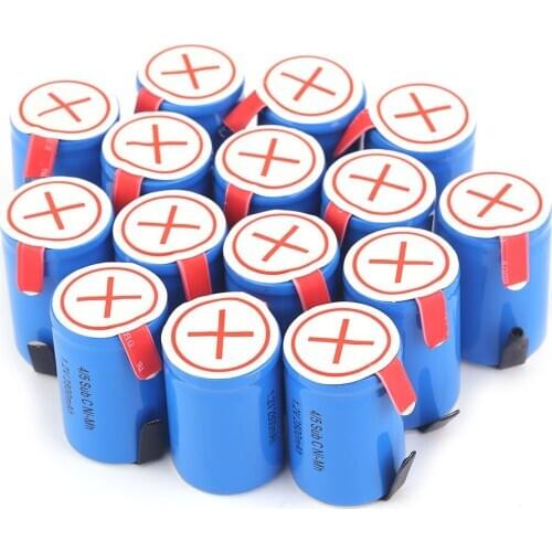 20PCS New SC Rechargeable battery for Dewalt for Makita for Bosch for Hitachi 4/5SUBC batterie NICD accumulator 2800mah 1.2v