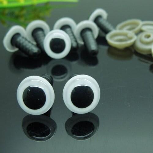 12mm White Safety Eyes For Sheep /Plastic Doll eyes ECO-Friendly Handmade Accessories For Doll Animal Puppet Making - 100pcs