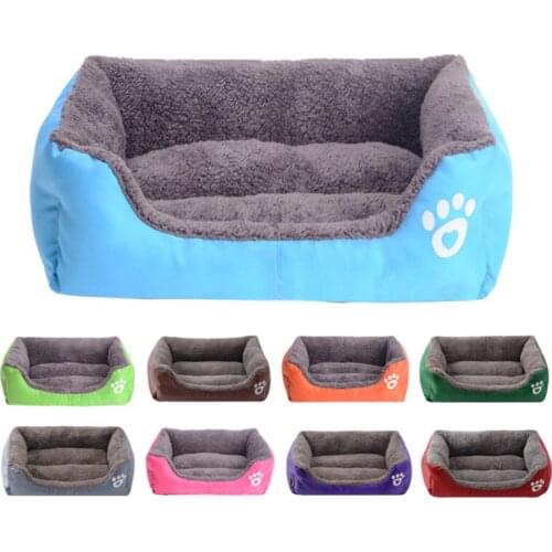 Large Pet Cat Dog Bed Warm Dog House Soft Fleece Nest Dog Baskets House Mat Winter Waterproof Kennel For Small Medium Large Dogs