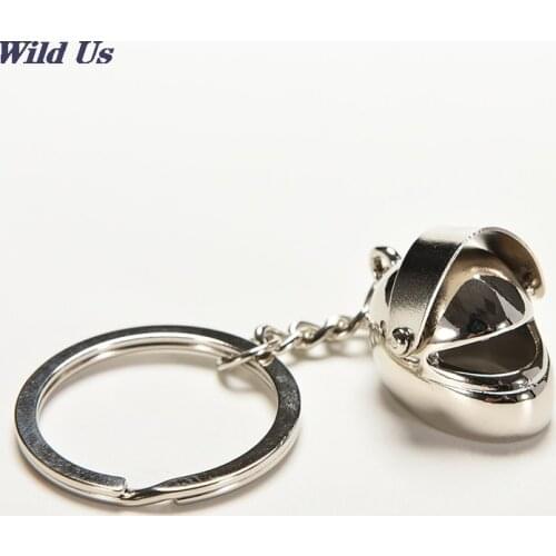 3D Helmet Keychain Fashion Creative Motorcycle Bicycle Casque Key Chain Ring Keyring Keyfob Key Holder