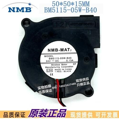 New original NMB BM5115-05W-B40 5015 24V 0.13A 5cm turbo centrifugal fan blower inverter fan