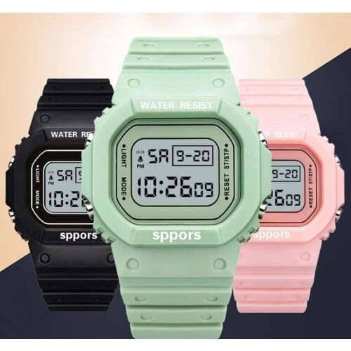 Fashion Men Women Watches Luminous Casual LED Digital Sport Watch Lovers Gift Clock Children Kids Wristwatch Female Clock