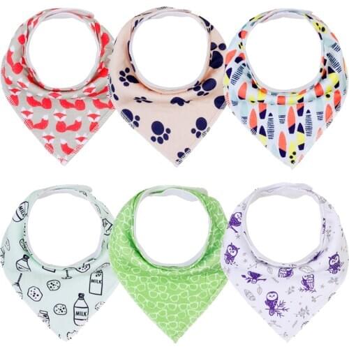 Baby Bandana Drool Bibs for Boys and Girls 100% Organic Cotton Unisex Baby Bibs for Teething and Drooling Fashion Newborn Bib