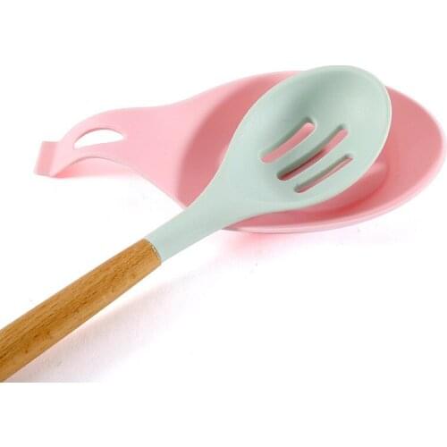 Hot Sale Food Grade Silicone Spoon Mat Silicone Heat Resistant Place Mat Tray Spoon Pad Drink Glass Coaster Kitchen Accessories