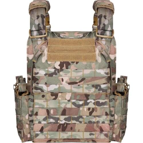 Camouflage Carrier Airsoft Combat Tactical Vest Outdoor Hunting Protective Adjustable MODULAR Nylon Plate Multi-Functional Vest