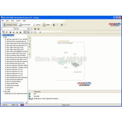 Saf Holland Spare parts catalog for SAF, HOLLAND, GF, TRILEX, NEWAY